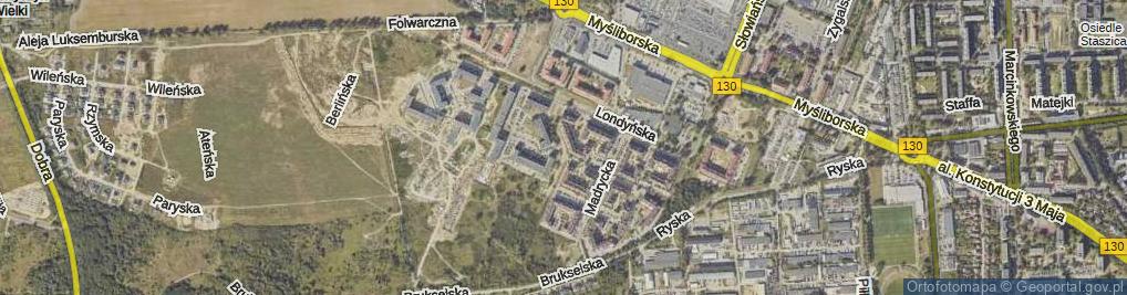 Zdjęcie satelitarne Wiedeńska ul.